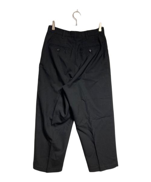 COMME des GARCONS（コムデギャルソン）COMME des GARCONS (コムデギャルソン) ステッチワーク2タックスラックス/Two-tuck slacks with stitching detail ブラック サイズ:Sの古着・服飾アイテム