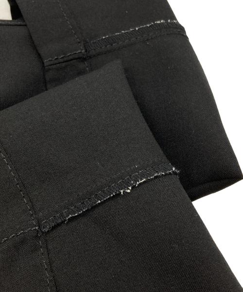 COMME des GARCONS（コムデギャルソン）COMME des GARCONS (コムデギャルソン) ステッチワーク2タックスラックス/Two-tuck slacks with stitching detail ブラック サイズ:Sの古着・服飾アイテム