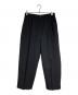 COMME des GARCONS（コムデギャルソン）の古着「ステッチワーク2タックスラックス/Two-tuck slacks with stitching detail」｜ブラック