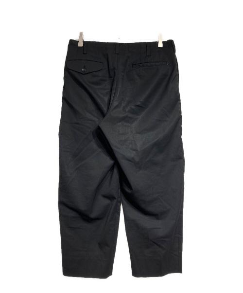 COMME des GARCONS HOMME PLUS（コムデギャルソンオムプリュス）COMME des GARCONS HOMME PLUS (コムデギャルソンオムプリュス) ウールギャバワイドテーパードパンツ/Wool Gabardine Wide Tapered Pants ブラック サイズ:XSの古着・服飾アイテム