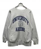 Championチャンピオン）の古着「90s カレッジプリントREVERSE WEAVE」｜グレー