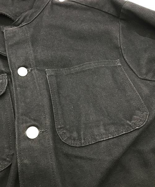 Pointer（ポインター）POINTER (ポインター) コーデュロイカラーカバーオール ブラック サイズ:Sの古着・服飾アイテム