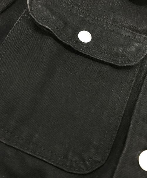 Pointer（ポインター）POINTER (ポインター) コーデュロイカラーカバーオール ブラック サイズ:Sの古着・服飾アイテム
