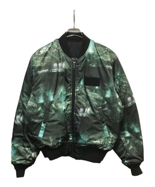 AVIREX（アヴィレックス）AVIREX (アヴィレックス) Final Fantasy (ファイナルファンタジー) QUILT MA-1 ”MIDGAR” ブラック サイズ:Lの古着・服飾アイテム