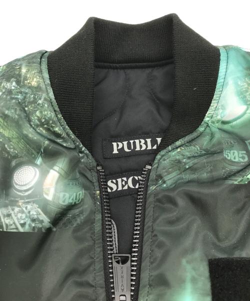 AVIREX（アヴィレックス）AVIREX (アヴィレックス) Final Fantasy (ファイナルファンタジー) QUILT MA-1 ”MIDGAR” ブラック サイズ:Lの古着・服飾アイテム