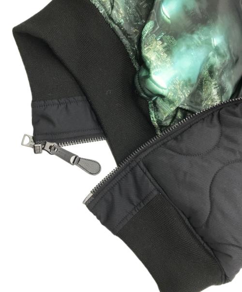 AVIREX（アヴィレックス）AVIREX (アヴィレックス) Final Fantasy (ファイナルファンタジー) QUILT MA-1 ”MIDGAR” ブラック サイズ:Lの古着・服飾アイテム