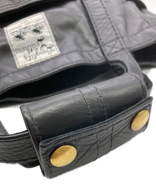 Langlitz Leathers（ラングリッツレザー）Langlitz Leathers (ラングリッツレザー) Small Tote Bag Padded Pocket W/Lining ブラックの古着・服飾アイテム