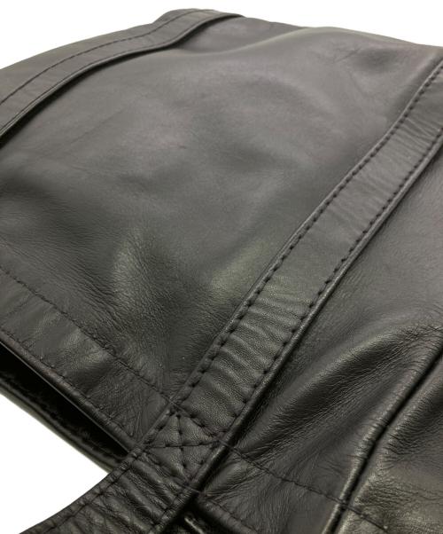 Langlitz Leathers（ラングリッツレザー）Langlitz Leathers (ラングリッツレザー) Small Tote Bag Padded Pocket W/Lining ブラックの古着・服飾アイテム
