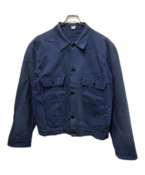 MONTI（モンティ）MONTI (モンティ) コットンツイルユーロワークジャケット ブルー サイズ:不明の古着・服飾アイテム