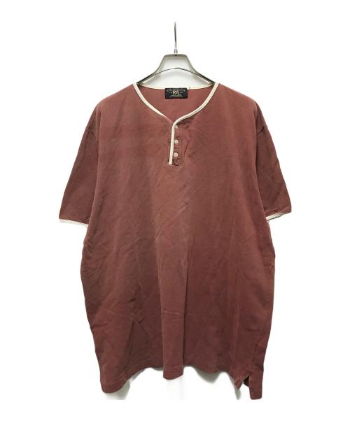 RRL（ダブルアールエル）RRL (ダブルアールエル) ヘンリーネックカットソー ブラウン サイズ:Mの古着・服飾アイテム