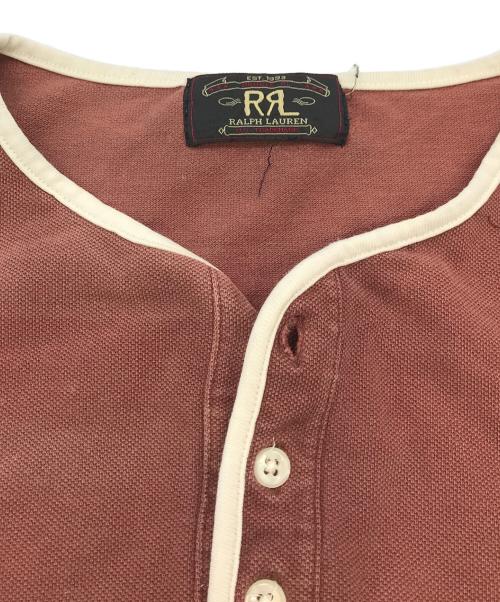 RRL（ダブルアールエル）RRL (ダブルアールエル) ヘンリーネックカットソー ブラウン サイズ:Mの古着・服飾アイテム