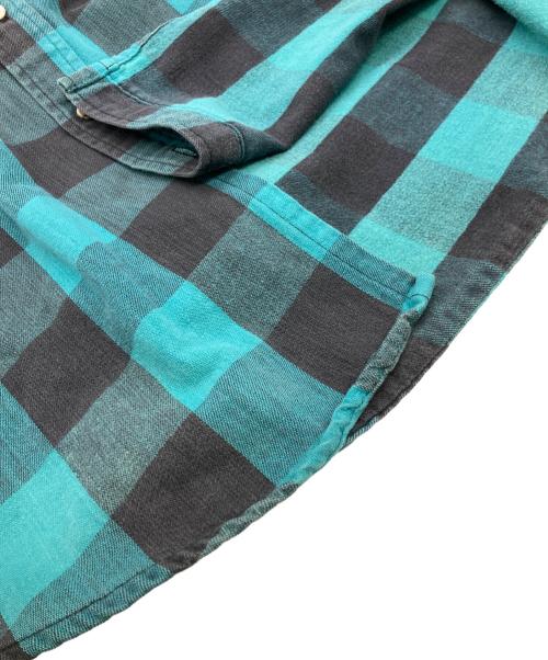 ST JOHN'S BAY（セントジョンズベイ）ST JOHN'S BAY (セントジョンズベイ) ヘビーネルシャツ グリーン サイズ:Lの古着・服飾アイテム