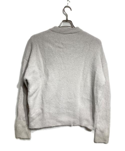 AMI Alexandre Mattiussi（アミアレクサンドルマテュッシ）AMI Alexandre Mattiussi (アミアレクサンドルマテュッシ) ハートロゴニットHeart logo sweater / jumper グレー サイズ:Ｍの古着・服飾アイテム