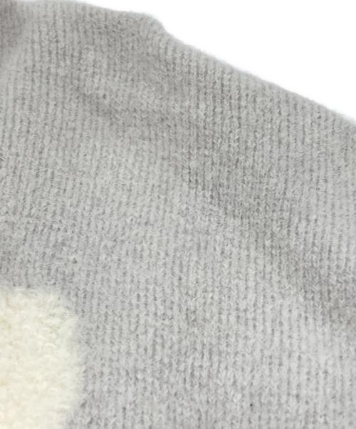 AMI Alexandre Mattiussi（アミアレクサンドルマテュッシ）AMI Alexandre Mattiussi (アミアレクサンドルマテュッシ) ハートロゴニットHeart logo sweater / jumper グレー サイズ:Ｍの古着・服飾アイテム