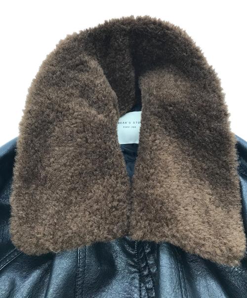 FREAK'S STORE（フリークスストア）FREAK'S STORE (フリークスストア) ボアカラーエコレザーブルゾン ブラック サイズ:freeの古着・服飾アイテム