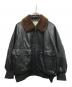 FREAK'S STORE（フリークスストア）の古着「ボアカラーエコレザーブルゾン」｜ブラック