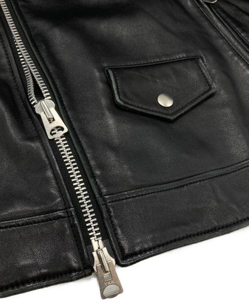 Retro Grade（レトログレード）Retro Grade (レトログレード) シープレザー ダブル ライダースジャケット ブラック サイズ:Ｍの古着・服飾アイテム