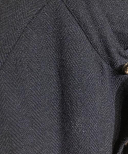 COMME des GARCONS HOMME（コムデギャルソン オム）COMME des GARCONS HOMME (コムデギャルソン オム) ヘリンボーンステンカラーコート/Herringbone Balmacaan Coat ネイビー サイズ:Mの古着・服飾アイテム