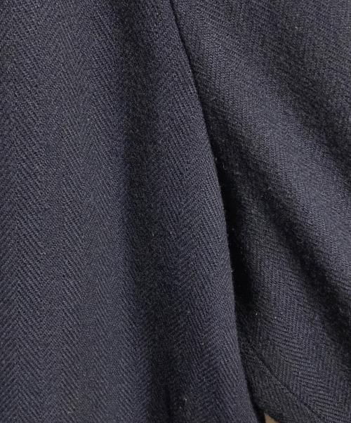 COMME des GARCONS HOMME（コムデギャルソン オム）COMME des GARCONS HOMME (コムデギャルソン オム) ヘリンボーンステンカラーコート/Herringbone Balmacaan Coat ネイビー サイズ:Mの古着・服飾アイテム
