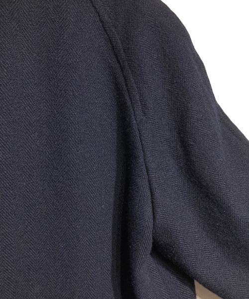 COMME des GARCONS HOMME（コムデギャルソン オム）COMME des GARCONS HOMME (コムデギャルソン オム) ヘリンボーンステンカラーコート/Herringbone Balmacaan Coat ネイビー サイズ:Mの古着・服飾アイテム