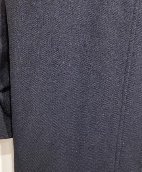 COMME des GARCONS HOMME（コムデギャルソン オム）COMME des GARCONS HOMME (コムデギャルソン オム) ヘリンボーンステンカラーコート/Herringbone Balmacaan Coat ネイビー サイズ:Mの古着・服飾アイテム