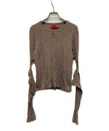 Heaven by Marc Jacobs（ヘブンバイマークジェイコブス）の古着「RELEASE BUCKLE LONGSLEEVE」｜ブラウン