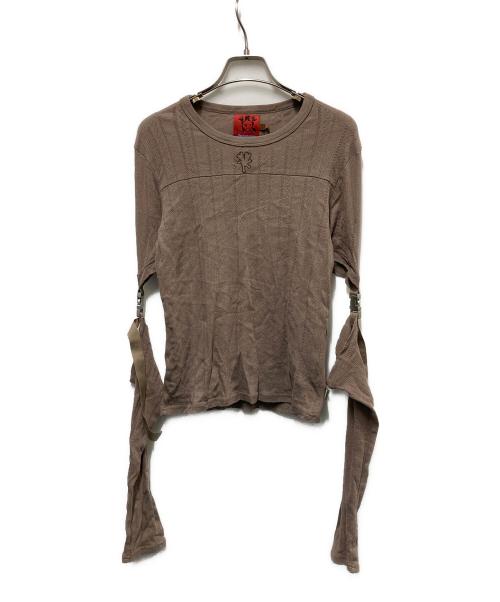 Heaven by Marc Jacobs（ヘブンバイマークジェイコブス）Heaven by Marc Jacobs (ヘブンバイマークジェイコブス) RELEASE BUCKLE LONGSLEEVE ブラウン サイズ:Mの古着・服飾アイテム