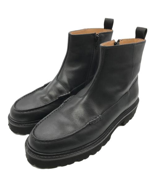 BEAUTY&YOUTH（ビューティーアンドユース）BEAUTY&YOUTH (ビューティーアンドユース) モカシン ジッパー ブーツ ブラック サイズ:US８　（26cm）の古着・服飾アイテム