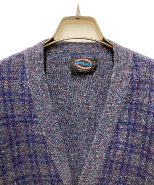 JANTZEN（ジャンセン）JANTZEN (ジャンセン) 80sニットカーディガン ネイビー サイズ:Mの古着・服飾アイテム