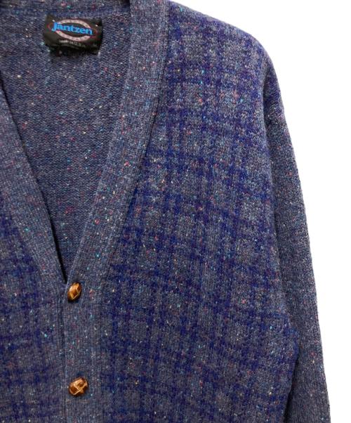 JANTZEN（ジャンセン）JANTZEN (ジャンセン) 80sニットカーディガン ネイビー サイズ:Mの古着・服飾アイテム