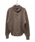 PENDLETON（ペンドルトン）の古着「70-80s エルボーパッチヘンリーネックニット」｜ブラウン