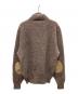 PENDLETON (ペンドルトン) 70-80s エルボーパッチヘンリーネックニット ブラウン サイズ:M：9000円