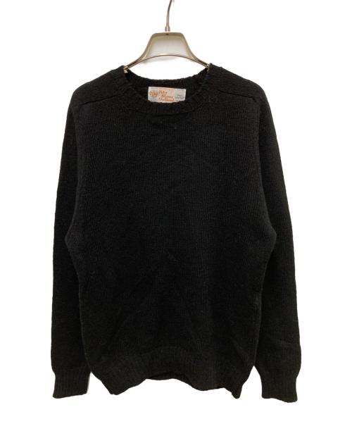 Peter Blance Shetland（ピーターブランス）Peter Blance Shetland (ピーターブランス) ウールニット ブラック サイズ:36の古着・服飾アイテム
