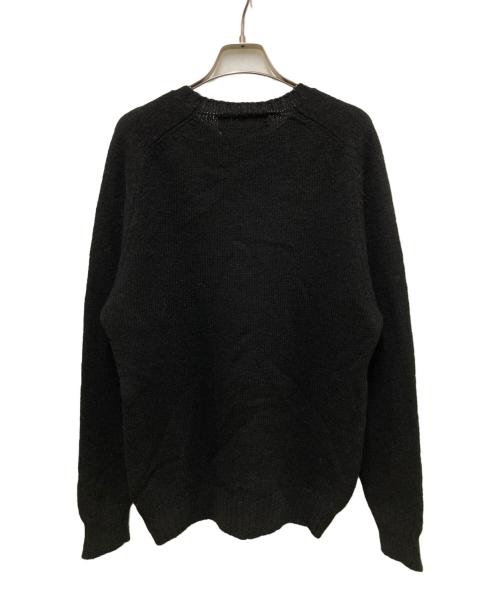 Peter Blance Shetland（ピーターブランス）Peter Blance Shetland (ピーターブランス) ウールニット ブラック サイズ:36の古着・服飾アイテム