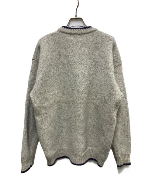 WOOLRICH（ウールリッチ）WOOLRICH (ウールリッチ) 80-90sクルーネックニット グレー サイズ:Lの古着・服飾アイテム