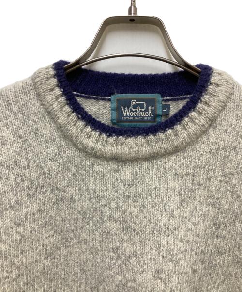 WOOLRICH（ウールリッチ）WOOLRICH (ウールリッチ) 80-90sクルーネックニット グレー サイズ:Lの古着・服飾アイテム