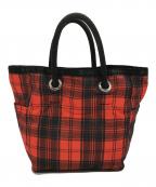 LeSportsacレスポートサック）の古着「MEDIUM 2 WAY TOTE」｜ブラック×レッド