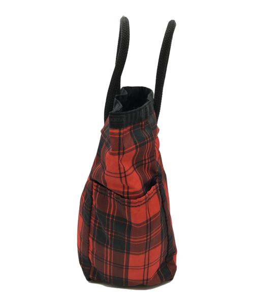 LeSportsac（レスポートサック）LeSportsac (レスポートサック) MEDIUM 2 WAY TOTE ブラック×レッドの古着・服飾アイテム