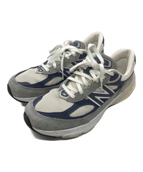 NEW BALANCE（ニューバランス）NEW BALANCE (ニューバランス) ローカットスニーカー グレー×ブルー サイズ:SIZE US8 1/2　(26.5cm)の古着・服飾アイテム