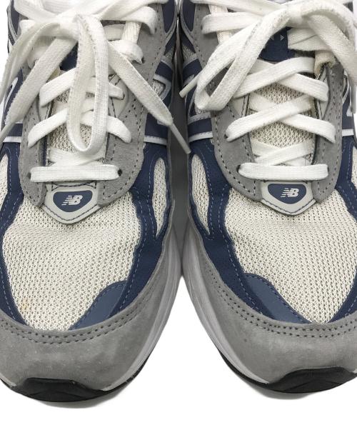 NEW BALANCE（ニューバランス）NEW BALANCE (ニューバランス) ローカットスニーカー グレー×ブルー サイズ:SIZE US8 1/2　(26.5cm)の古着・服飾アイテム