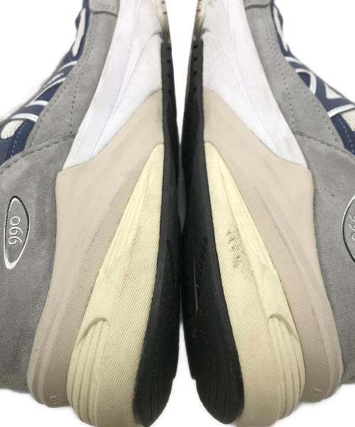 NEW BALANCE（ニューバランス）NEW BALANCE (ニューバランス) ローカットスニーカー グレー×ブルー サイズ:SIZE US8 1/2　(26.5cm)の古着・服飾アイテム