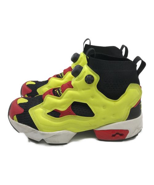 REEBOK（リーボック）REEBOK (リーボック) Instapump Fury OG Ultraknit Black Hyper Green イエロー×ブラック サイズ:SIZE US8 1/2(26.5cm)の古着・服飾アイテム