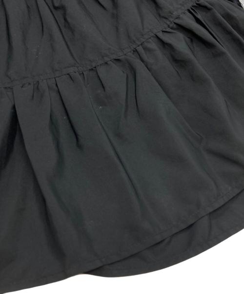 ANAYI（アナイ）ANAYI (アナイ) ニットタフタティアードワンピース/Knit and Taffeta Tiered Dress ブラック サイズ:36の古着・服飾アイテム