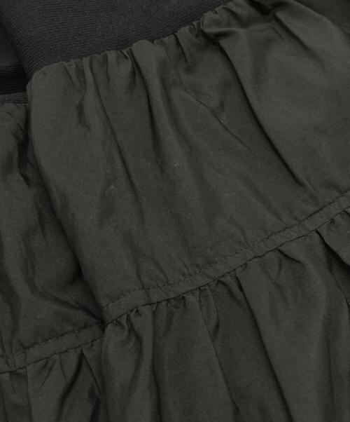 ANAYI（アナイ）ANAYI (アナイ) ニットタフタティアードワンピース/Knit and Taffeta Tiered Dress ブラック サイズ:36の古着・服飾アイテム