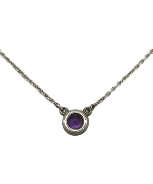 TIFFANY & Co.（ティファニー アンド コー）Tiffany & Co. (ティファニー アンド コー) バイ ザ ヤード ネックレス シルバー×パープルの古着・服飾アイテム