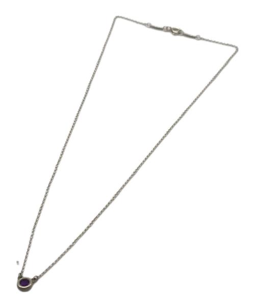 TIFFANY & Co.（ティファニー アンド コー）Tiffany & Co. (ティファニー アンド コー) バイ ザ ヤード ネックレス シルバー×パープルの古着・服飾アイテム