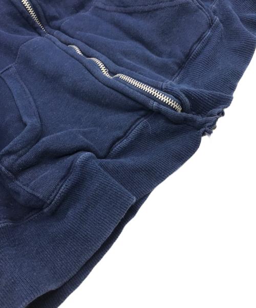 USED（ユーズド）USED (ユーズド) 裏地サーマルジップパーカー ネイビー サイズ:-の古着・服飾アイテム