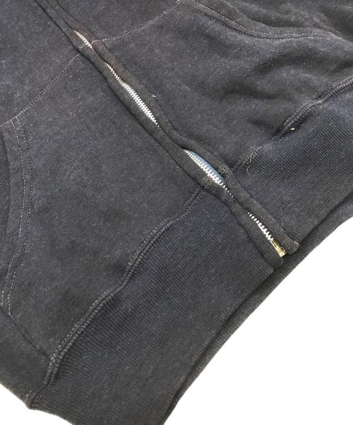 ArteX（アルテックス）ARTEX (アルテックス) フロッキープリントジップパーカー ネイビー サイズ:Ｍの古着・服飾アイテム