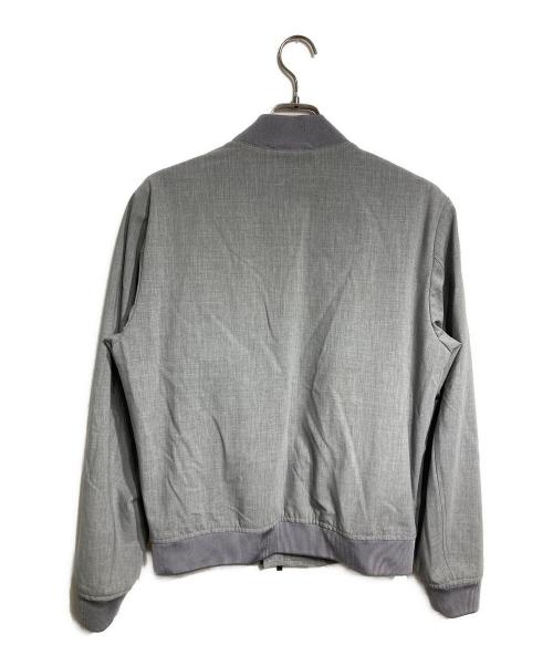 BOSS（ボス）BOSS (ボス) スリムフィット ブルゾン ウールブレンド / Slim fit wool blend blouson グレー サイズ:44の古着・服飾アイテム