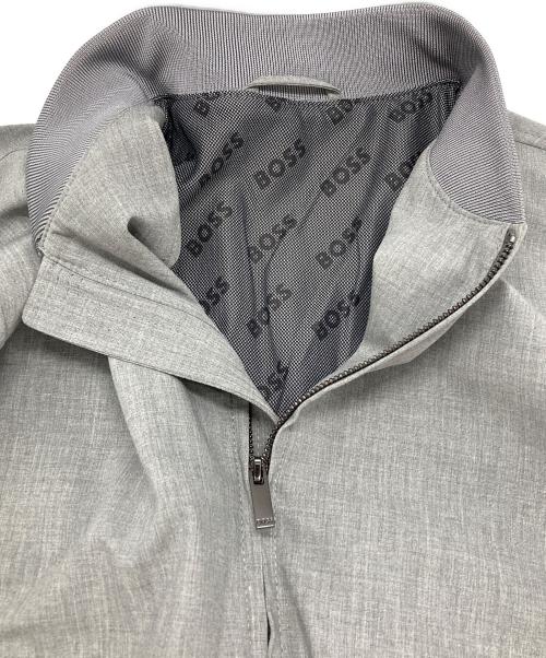 BOSS（ボス）BOSS (ボス) スリムフィット ブルゾン ウールブレンド / Slim fit wool blend blouson グレー サイズ:44の古着・服飾アイテム